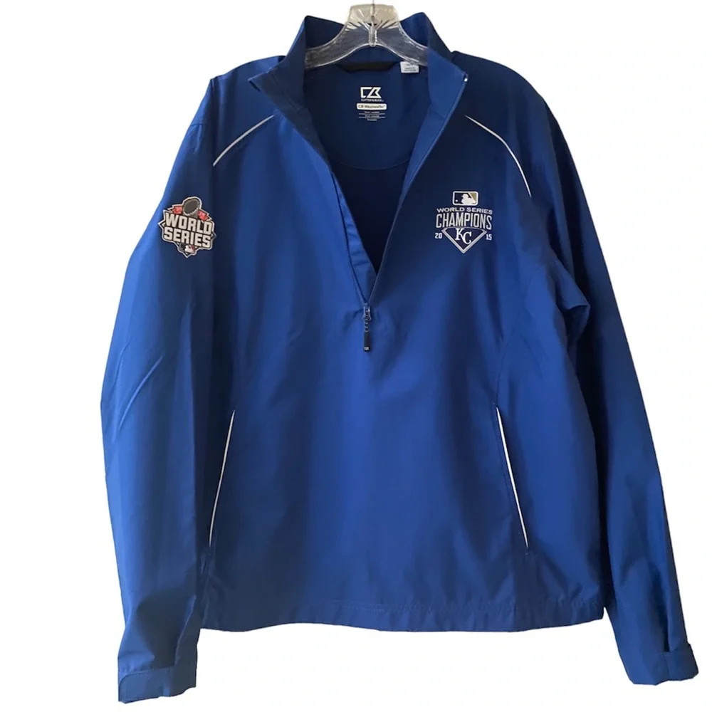 Vintage MLB Championship Jacket Kansas City 2015 Sports Memorabilia Collectible
